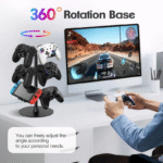 Livhil Rotatable Controller Stand, High Stability Headset and Controller Stand for Desk, Universal Game Controller Stand for All Gamepads(3 Tiers) - Image 2