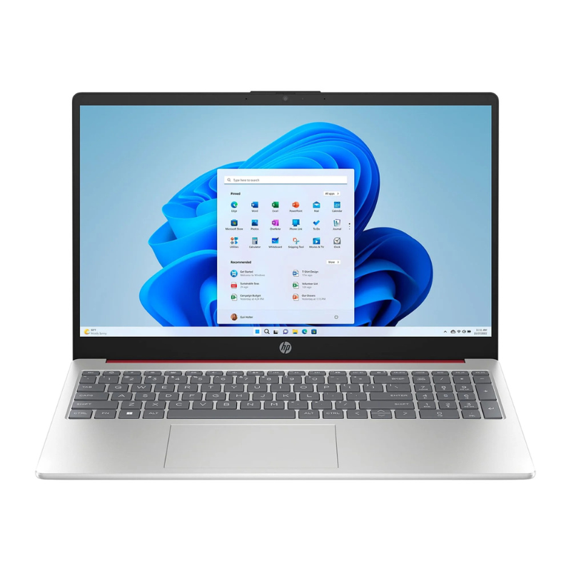 Untitled design (3) Restored HP 15-FD0083WM 15.6" HD Pentium N200 1.8GHz Intel UHD Graphics 4GB RAM 128GB SSD Win 11 Home in Smode Scarlet Red (Refurbished) - Image 2