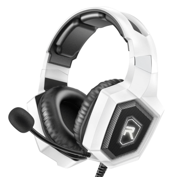 RUNMUS Gaming Headset for PS4, PS5, Xbox One, PC Headset w/Surround Sound, Noise Canceling Over Ear Gaming Headphones with Mic & LED Light