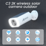 ANRAN Solar Security Cameras Wireless Outdoor, 2K WiFi Surveillance Camera for Home Security with Floodlight, Embedded Solar Panel, Color Night Vision, 2-Way Talk, Waterproof, Work with Alexa - Image 2