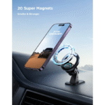 JOYROOM 2 in 1 Magnetic Phone Holder for Car, Air Vent & Dashboard Car Phone Holder for iPhone, Compatible for MagSafe Car Mount, Fit for iPhone 16 15 14 13 12 Pro Max - Image 2